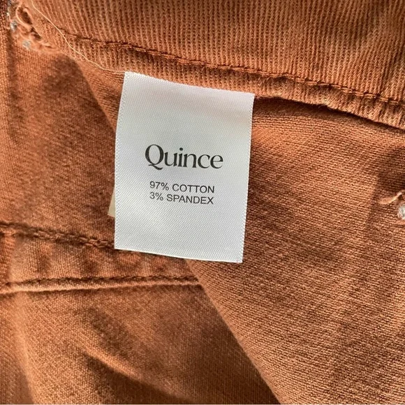 Quince Rust Crop Straight leg pants size 30 - Picture 8 of 11